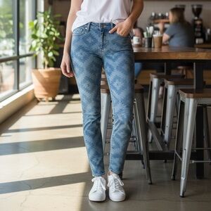 Rock & Republic Berlin Skinny Jeans Aztec Print | Size 2 Stretch Denim Y2K